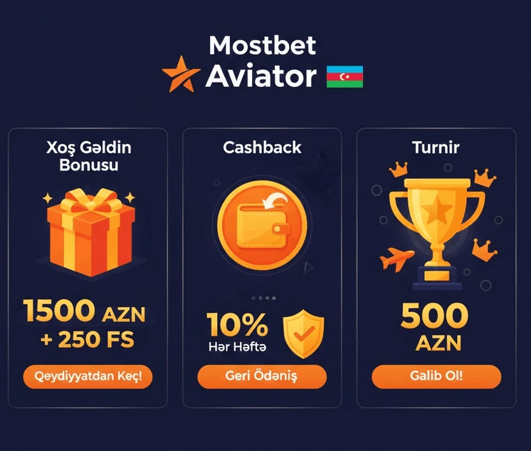 Mostbet Aviator bonusları - Xoş gəldin paketi və promosyonlar